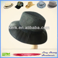 New Man Wool blend With PU Cloth Flat Fedora Hat